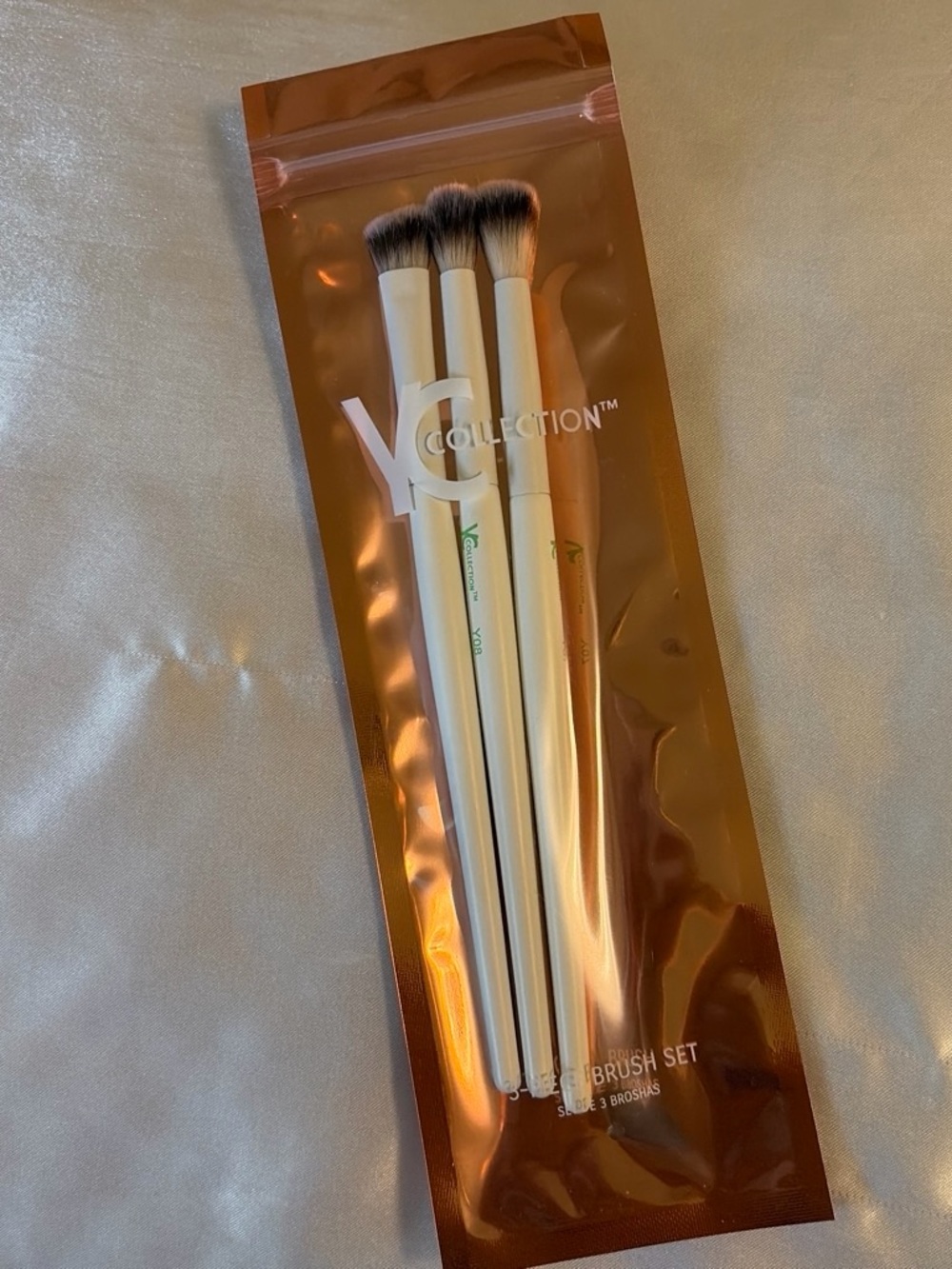 Yc Collection White Eye Brush Set - 3 Piece